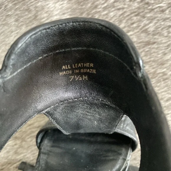 Tory Burch Black All Leather Torben Tumbled Rhino Leather Heel - Picture 9 of 14
